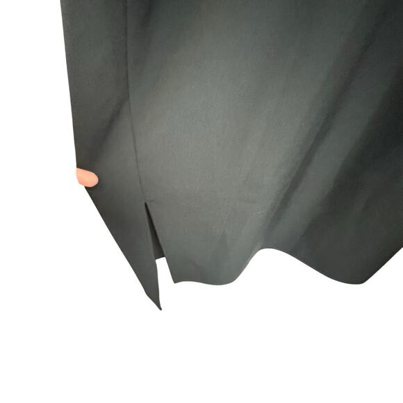 New OAK + FORT V-Neck Front Panel Midi Dress Pockets Minimalist Langenlook Sz S - Picture 10 of 12